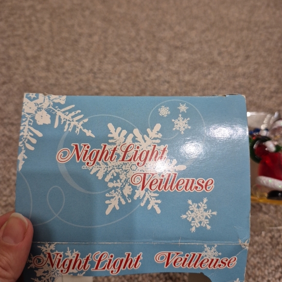 Holiday Christmas Santa and Sleigh Night Light EUC - Picture 8 of 9